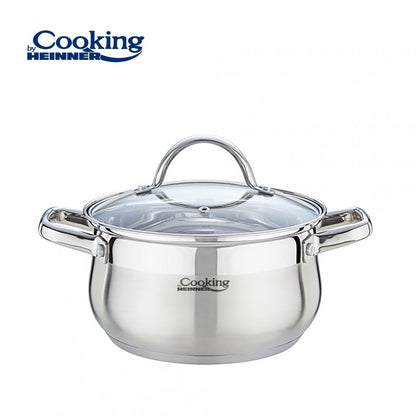 Semioala 3.6L cu capac Cooking by Heinner Amira, inox, 20x11.5 cm