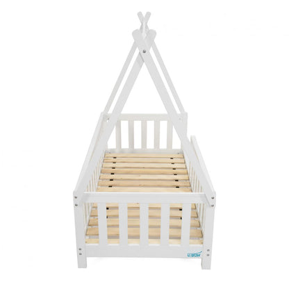 Pat casuta, alb 147.5x75cm, U-Grow