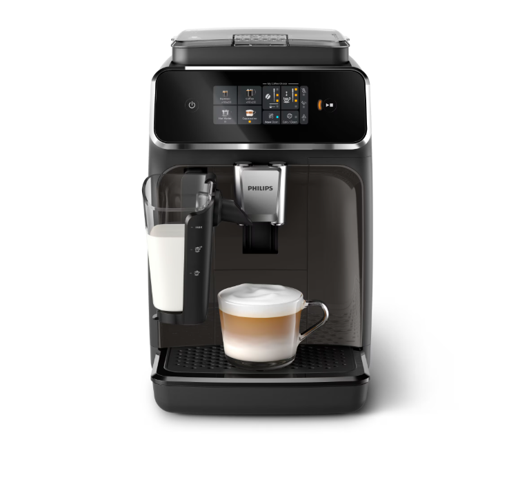 Aparat de cafea automat Philips Series 2300 LatteGo EP2334/10 cu spuma de lapte LatteGo, ecran tactil, negru