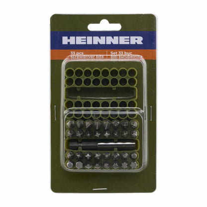 Set 33 biti Heinner CTSM025, material chrome vanadium, carcasa din plastic cauciucat
