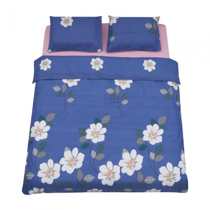 Lenjerie Vanora De Pat King Size Microfibra Blue Daisy