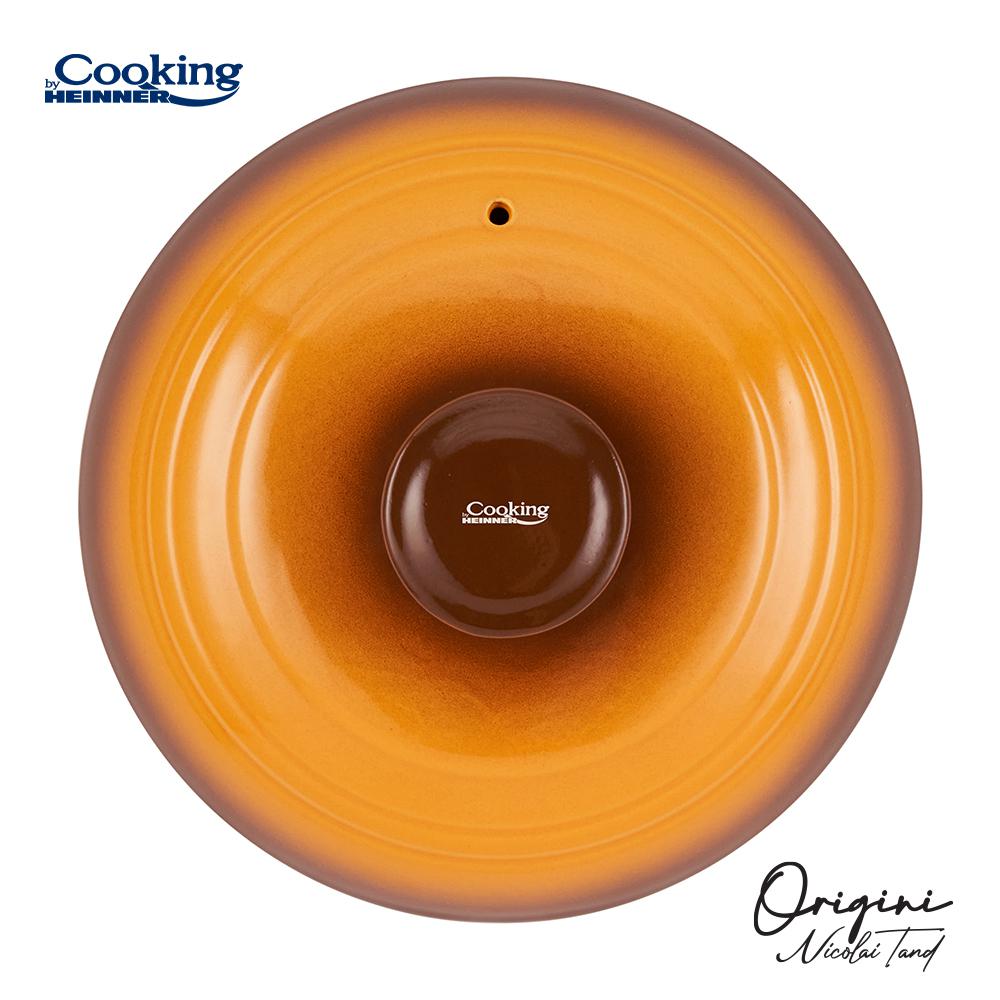 Oala ceramica cu capac Cooking by Heinner - Origini Chef Nicolai Tand, 17 x 18 cm, 4.5 L