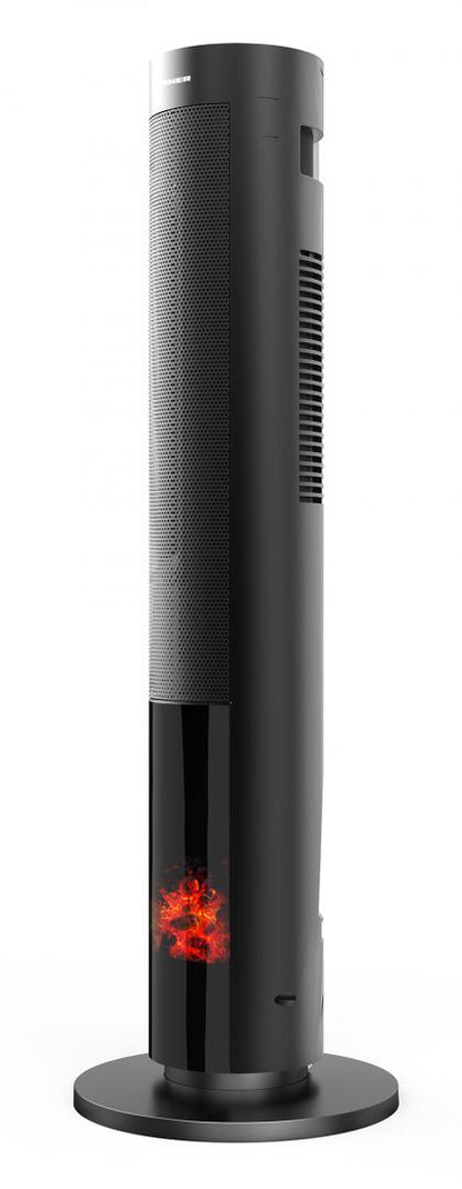 Radiator ceramic Heinner HCH-LD2000BK, 2000 W, Display LED, Control Touch, Telecomanda, Functie ECO, Oprire automata, Functie oscilare, Negru