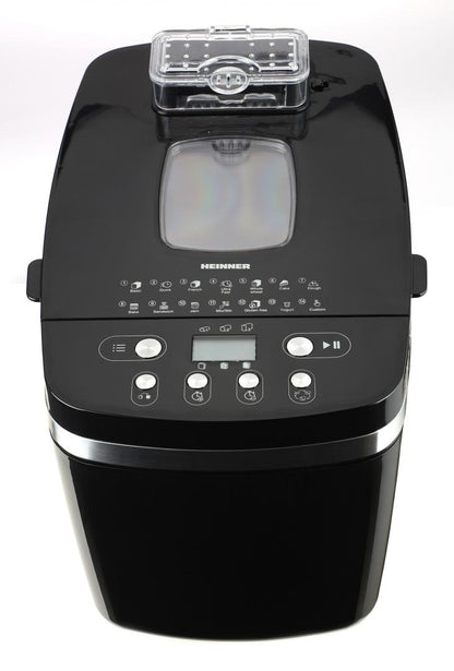 Masina de paine Heinner HBM-D850BK2P, 850W, Capacitate 900-1300g, 14 programe, Negru