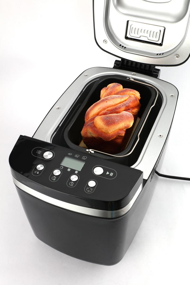 Masina de paine Heinner HBM-D850BK2P, 850W, Capacitate 900-1300g, 14 programe, Negru