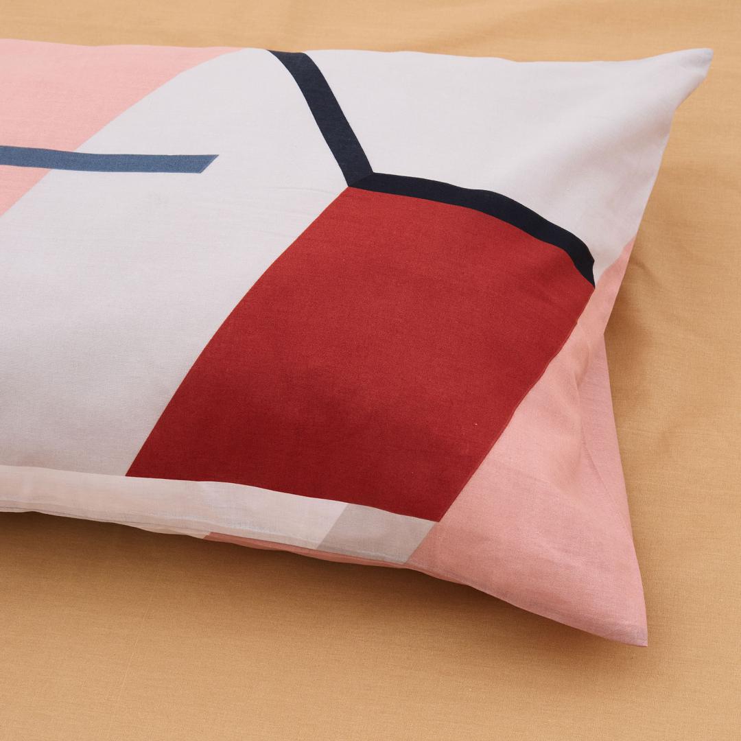 Lenjerie de pat king size  Heinner Home, 100% bumbac 132 TC, cearsaf pilota 200x220 cm, cearsaf pat 220x240 cm, 2 fete de perna 50x70 cm, 4 piese