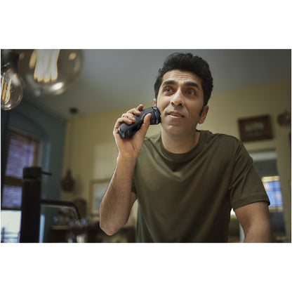 Aparat de ras PHILIPS Shaver Seria 3000 S3244/12, barbierit umed şi uscat, fara fir, capete 5D pivotante si flexibile, lame autoascutire, 60 min, sistem de barbierire anticoroziune, capac de protectie, Negru