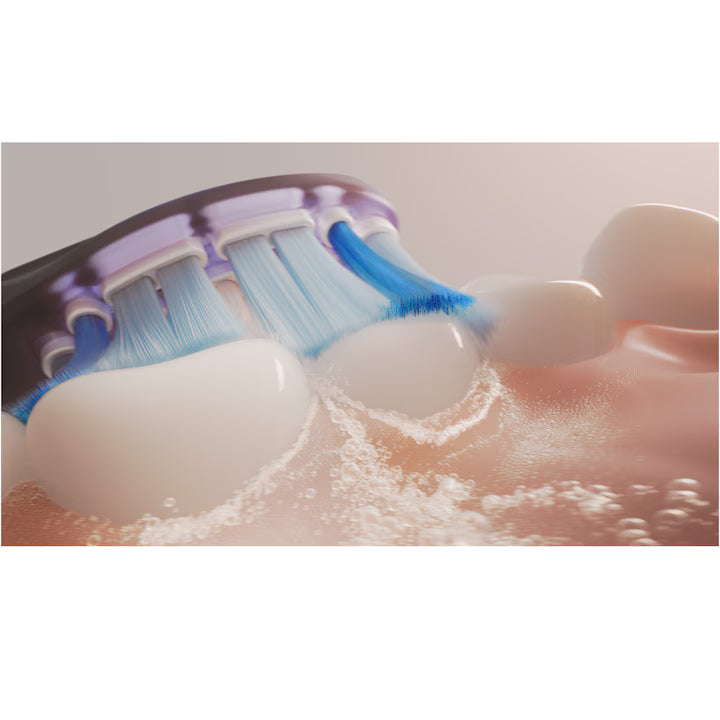 Rezerve Philips Sonicare Gum Care HX9052/88, pachet de 2 capete de periere, Standard, click-on, sincronizarea modurilor BrushSync, Negru