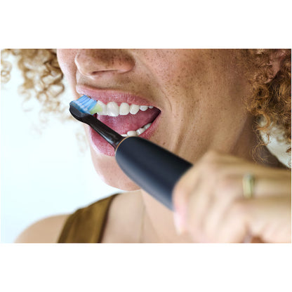 Rezerve Philips Sonicare Plaque Defence HX9042/88, pachet de 2 capete de periere, Standard, click-on, sincronizarea modurilor BrushSync, Negru