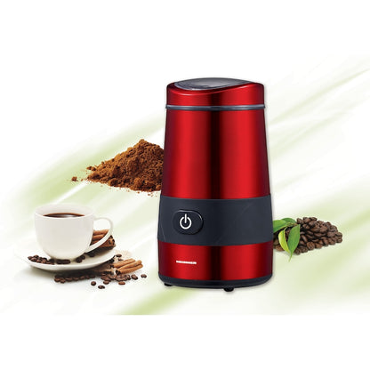 Rasnita electrica Heinner HCG-200RED, 200 W, 60 g, Interior Inox, Rosu