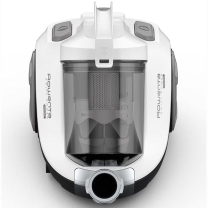 Aspirator fara sac Rowenta Swift Power Cyclonic RO2957EA, 750W, tehnologie ciclonica, 7.6m, motor Effitech, Animal Care, Alb/Negru