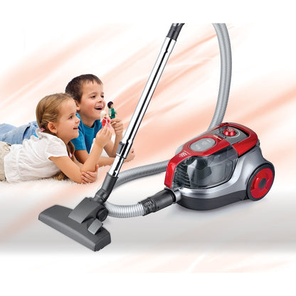 Aspirator fara sac Heinner HVC-V750RD, 750W, recipient praf din plastic 2.2L, filtrare ciclonica, filtru HEPA dublu 13, Gri / Rosu