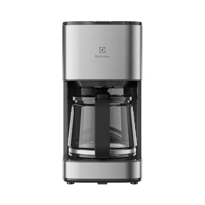 Cafetiera Electrolux Create 3 E3CM1-3ST, 1080 W, 1,25l, cana din sticlă borosilicată, filtru mărimea 4, inox / plastic negru