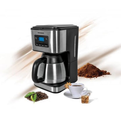 Cafetiera Heinner Digitala HCM-900XMC, 900W, 1L, cana termos, Lcd, Timer, Inox