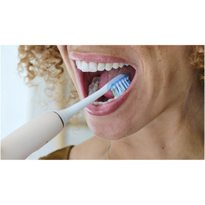 Rezerve Philips Sonicare Plaque Defence HX9042/87, pachet de 2 capete de periere, Standard, click-on, sincronizarea modurilor BrushSync, Alb