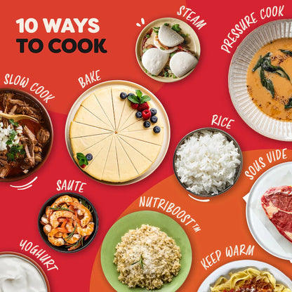 Multicooker Instant Pot PRO MAX 5.7L, vas intern din Inox, 10 functii, control la distanta prin Wi-Fi, 1000-1200W, Negru