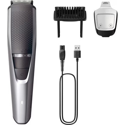 Aparat de tuns barba PHILIPS Seria 3000, acumulator, autonomie 60 min, Gri antracit