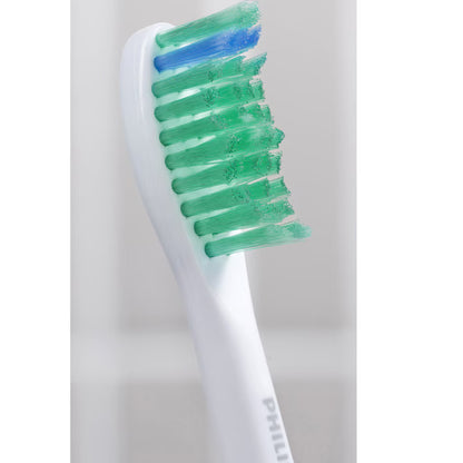 Rezerve Philips Sonicare Pro Results HX6014/87, pachet de 4 capete de periere, Standard, click-on, sincronizarea modurilor BrushSync, Alb