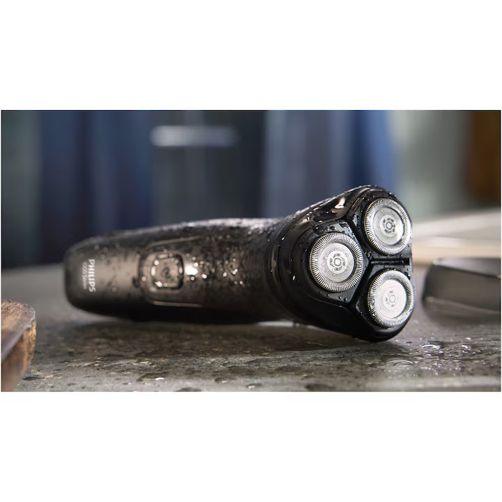 Aparat de ras PHILIPS Shaver Seria 1000 S1141/00, barbierit umed şi uscat, fara fir, capete 4D flexibile, lame autoascutire, 40 min, capac de protectie, Negru