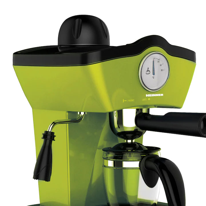 Espressor manual Heinner Charm HEM-200GR, 800W, 250ml, 3.5 bar, Verde