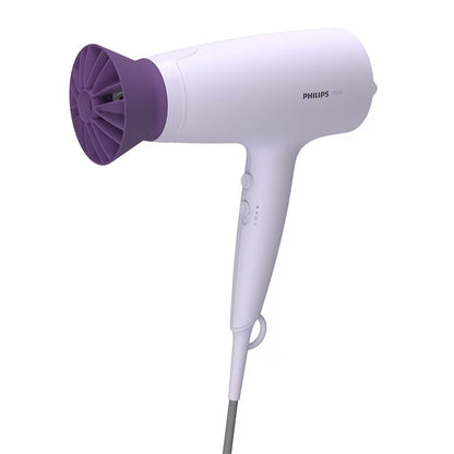 Uscator de par Philips BHD341/10, 2100W, accesoriu Thermo Protect, 3 trepte de temperatura, 2 trepte de viteza, cap de coafare 14 mm, Lila