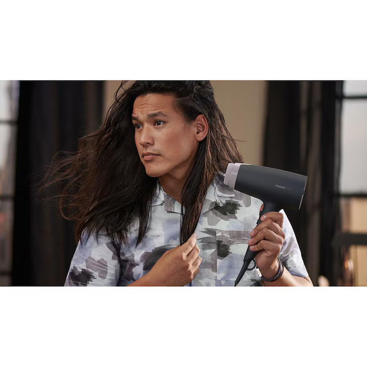 Uscator de par Philips BHD351/10, 2100W, accesoriu Thermo Protect, ingrijire cu ioni, 6 setari de viteza/temperatura, cap de coafare 14 mm, Gri