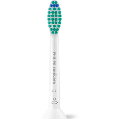 Rezerve Philips Sonicare Pro Results HX6014/87, pachet de 4 capete de periere, Standard, click-on, sincronizarea modurilor BrushSync, Alb