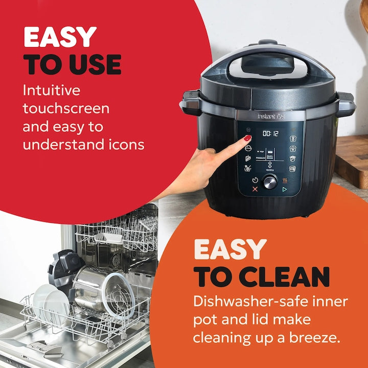 Multicooker Instant Pot PRO MAX 5.7L, vas intern din Inox, 10 functii, control la distanta prin Wi-Fi, 1000-1200W, Negru