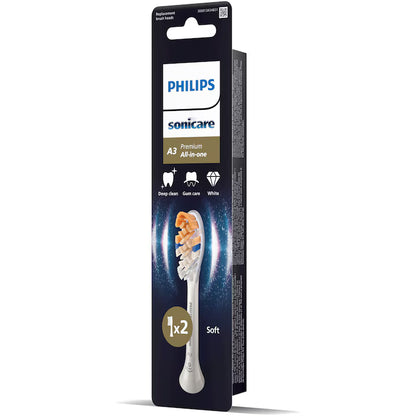 Rezerve Philips Sonicare A3 Premium All In One Hx9092/87, Pachet De 2 Capete De Periere Standard, Sincronizarea Modurilor Brushsync, , L X A X I (Mm)