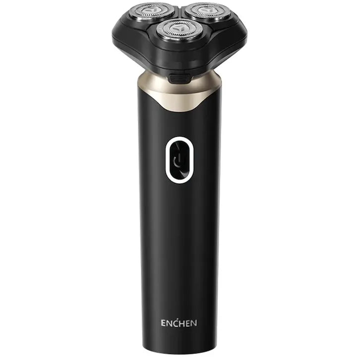 Aparat de ras electric Enchen, rotativ, negru, 120 min autonomie, 17x7x6cm