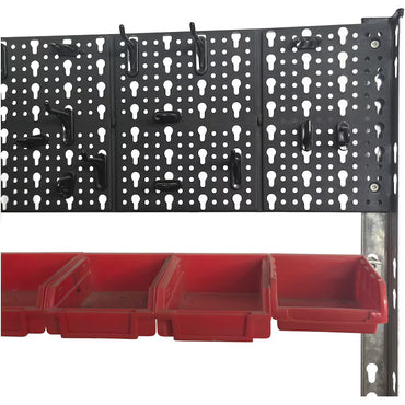 Raft metalic cu 3 polite Heinner RZRF011, 78x38x142cm, greutate maxima distribuita uniform pe polita 125kg