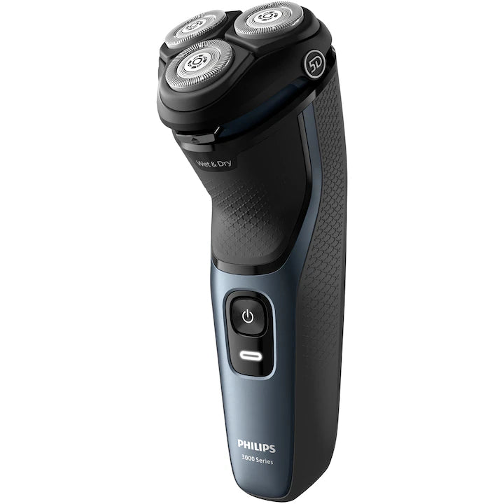 Aparat De Ras Philips Shaver Seria 3000 S3144/00, Barbierit Umed Şi Uscat, Fara Fir, Capete 5D Pivotante Si Flexibile, Lame Autoascutire, 60 Min, Capac De Protectie, Intens, L X A X I (Mm)