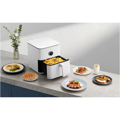 Friteuza fara ulei Xiaomi Smart Air Fryer BHR7358EU, 1800W, 6.5l, 50-60Hz, 220-240V, Aplicatie Xiaomi Home, Temperatura ajustabila, Alb