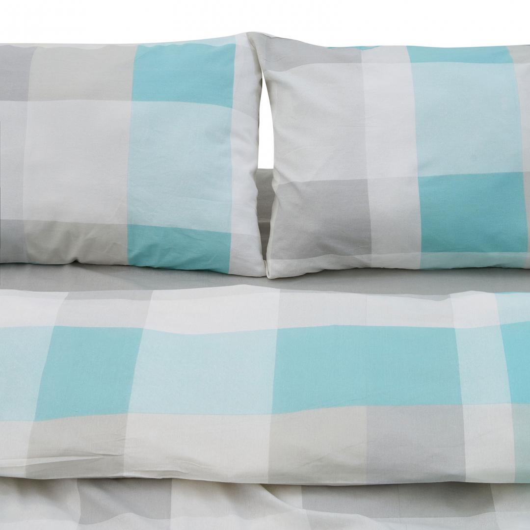 Set de pat king size bumbac,92gsm,Square