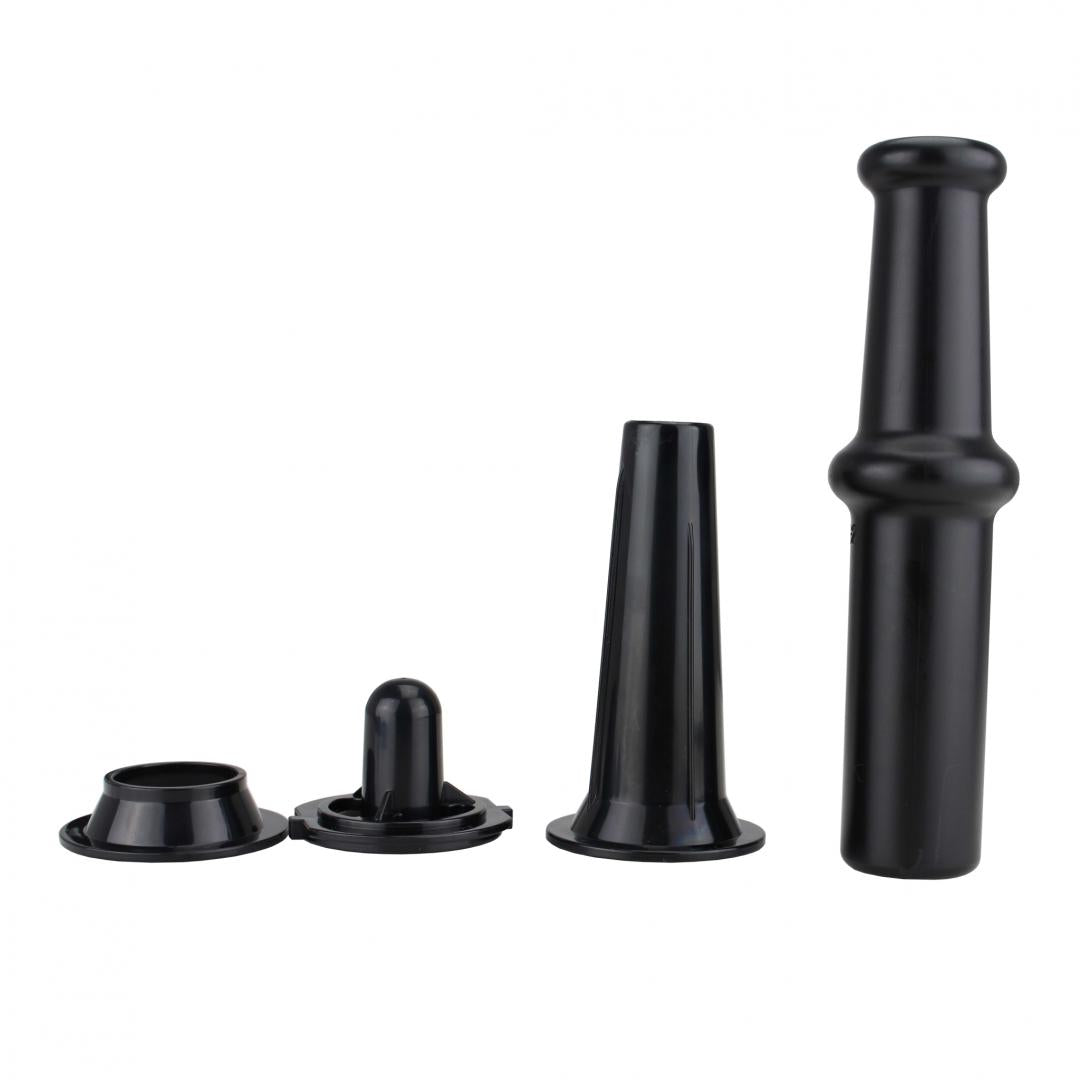 Masina de tocat Heinner HMG-2100BKS3, 2100W, 1.8 kg/min, accesoriu rosii, accesorii kibbe si carnati, cutit inox, 2 site metalica, Negru/Inox