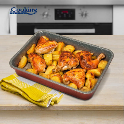 TAVA CUPTOR 35X26X7 CM ACOPERIRE CERAMICA, ANCA, COOKING BY HEINNER